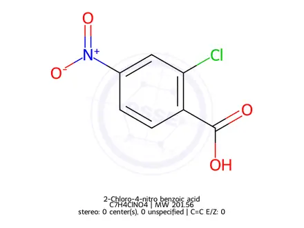 Chemical structure of 2-Chloro-4-nitro benzoic acid