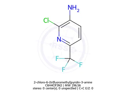 Chemical structure of 2-chloro-6-(trifluoromethyl)pyridin-3-amine