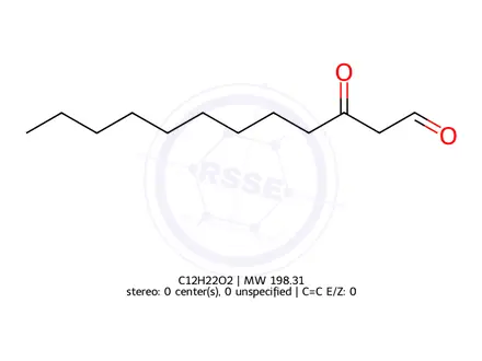 Chemical structure of 3-Oxododecanal