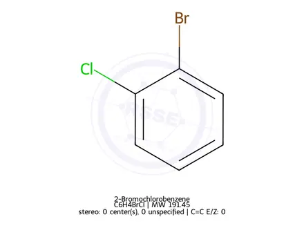 Chemical structure of 2-Bromochlorobenzene