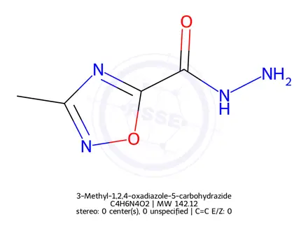 Chemical structure of 3-Methyl-1,2,4-oxadiazole-5-carbohydrazide