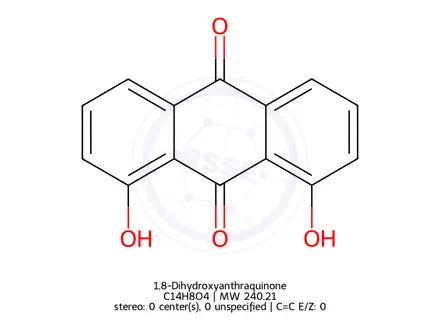 Chemical structure of 1,8-Dihydroxyanthraquinone
