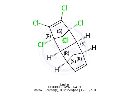 Chemical structure of Isodrin