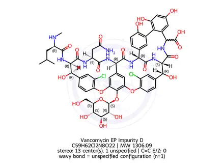 Chemical structure of Vancomycin EP Impurity D
