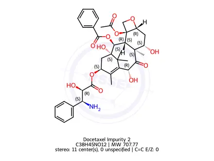 Chemical structure of Docetaxel Impurity 2