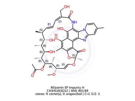 Chemical structure of Rifaximin EP Impurity H