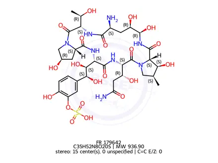 Chemical structure of FR 179642