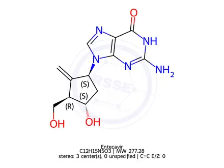 Chemical structure of Entecavir