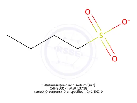 Chemical structure of 1-Butanesulfonic acid sodium