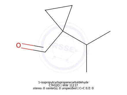Chemical structure of 1-isopropylcyclopropanecarbaldehyde