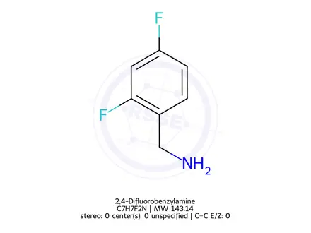 Chemical structure of 2,4-Difluorobenzylamine