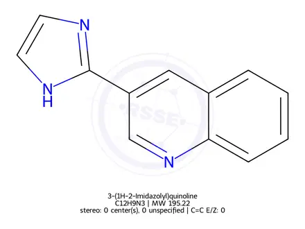 Chemical structure of 3-(1H-2-Imidazolyl)quinoline
