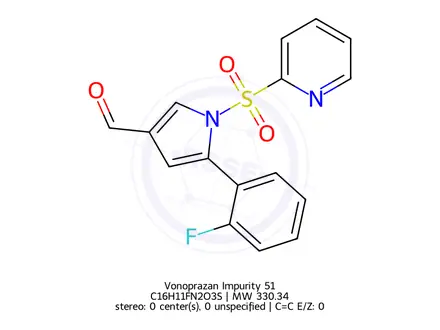Chemical structure of Vonoprazan Impurity 51