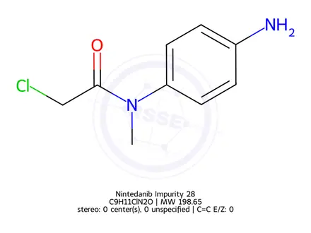 Chemical structure of Nintedanib Impurity 28