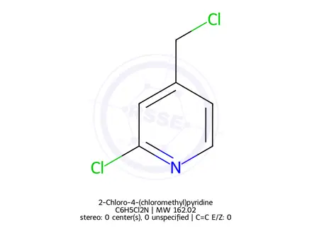 Chemical structure of 2-Chloro-4-(chloromethyl)pyridine