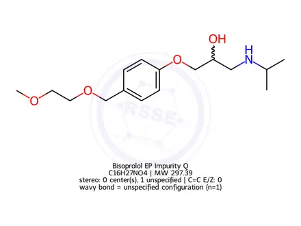 Chemical structure of Bisoprolol EP Impurity Q