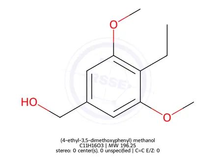 Chemical structure of (4-ethyl-3,5-dimethoxyphenyl) methanol