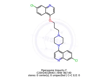 Chemical structure of Piperaquine Impurity F