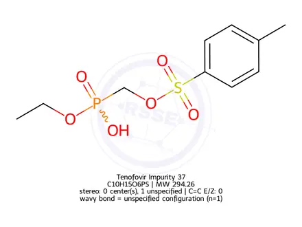 Chemical structure of Tenofovir impurity 43