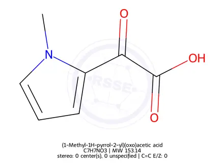 Chemical structure of (1-Methyl-1H-pyrrol-2-yl)(oxo)acetic acid