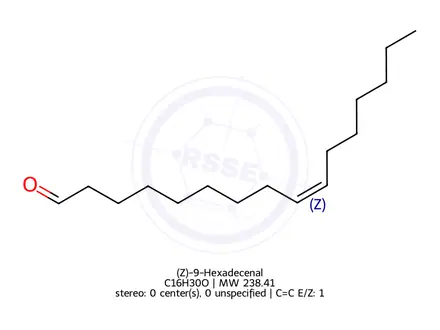 Chemical structure of (Z)-9-Hexadecenal