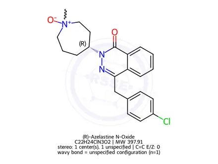Chemical structure of (R)-Azelastine N-Oxide