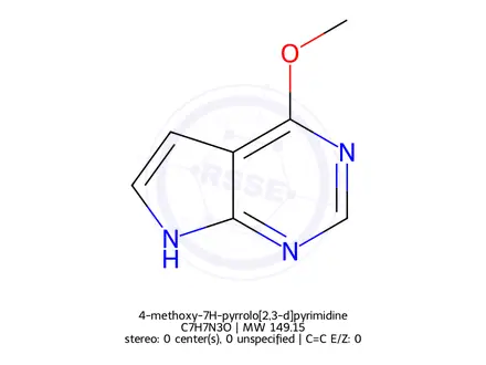 Chemical structure of 4-methoxy-7H-pyrrolo[2,3-d]pyrimidine