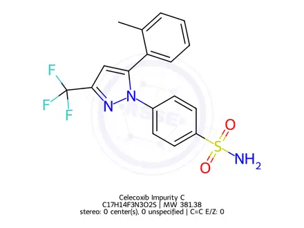 Chemical structure of Celecoxib Impurity 2