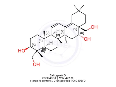 Chemical structure of Saikogenin D