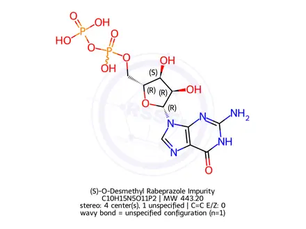 Chemical structure of (S)-O-Desmethyl Rabeprazole Impurity