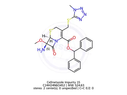 Chemical structure of Cefmetazole Impurity 15