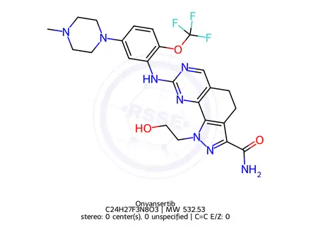Chemical structure of Onvansertib
