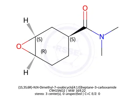 Chemical structure of (1S,3S,6R)-N,N-Dimethyl-7-oxabicyclo[4.1.0]heptane-3-carboxamide