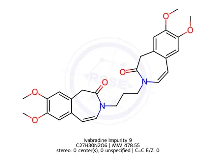 Chemical structure of Ivabradine Impurity 9