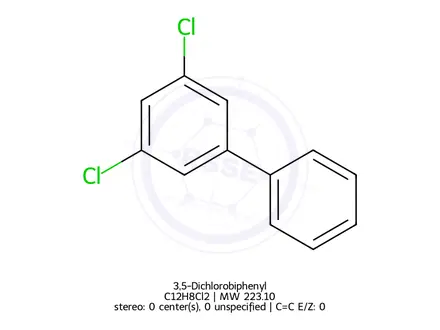 Chemical structure of 3,5-Dichlorobiphenyl