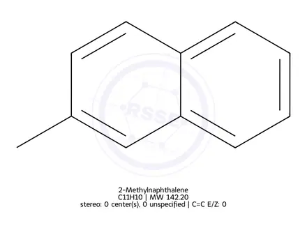 Chemical structure of 2-Methylnaphthalene