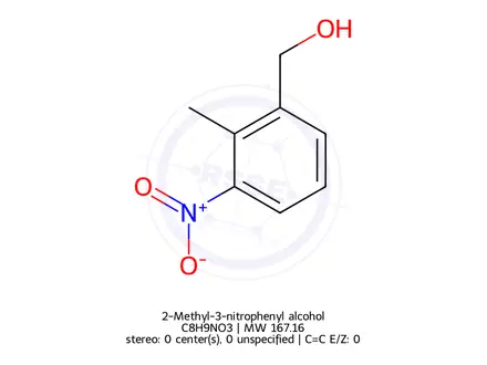 Chemical structure of 2-Methyl-3-nitrophenyl alcohol