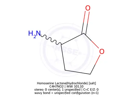 Chemical structure of Homoserine Lactone(Hydrochloride)