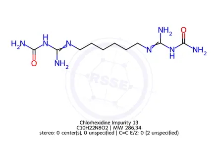 Chemical structure of Chlorhexidine Impurity 13