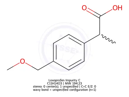 Chemical structure of Loxoprofen Impurity 42