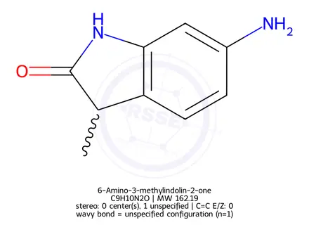 Chemical structure of 6-Amino-3-methylindolin-2-one