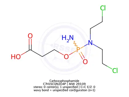 Chemical structure of Carboxyphosphamide