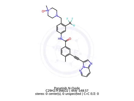 Chemical structure of Ponatinib N-Oxide