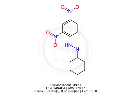 Chemical structure of Cyclohexanone-DNPH