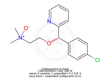Chemical structure of Carbinoxamine N-Oxide