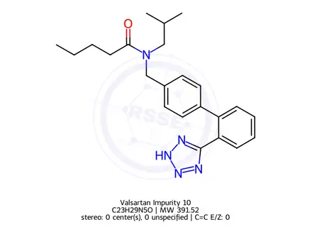 Chemical structure of Valsartan Impurity 10