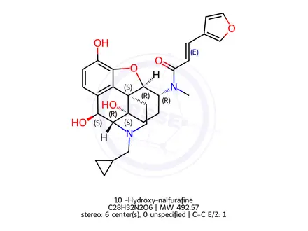 Chemical structure of 10a-Hydroxy-nalfurafine