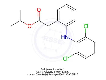 Chemical structure of Diclofenac Impurity 1