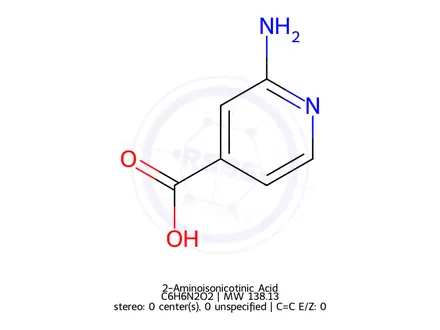 Chemical structure of 2-Aminoisonicotinic Acid