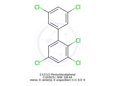 Chemical structure of 2,3,3',5,5'-Pentachlorobiphenyl